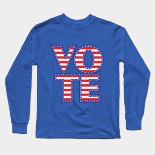 Vote american flag Long Sleeve T-Shirt